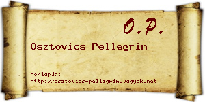 Osztovics Pellegrin névjegykártya
